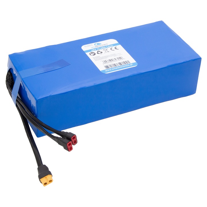 Acumulator 48V 17,4Ah Li-Ion AM Electronics pentru e-bike, e-hulajnogi, seturi DIY, capacitate mare, nou