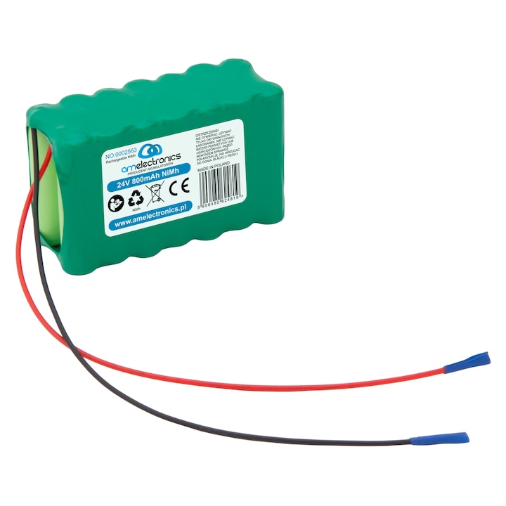 Acumulator 24V 800mAh Ni-MH, AM Electronics, 46,6x31x73,6mm, tip AAA