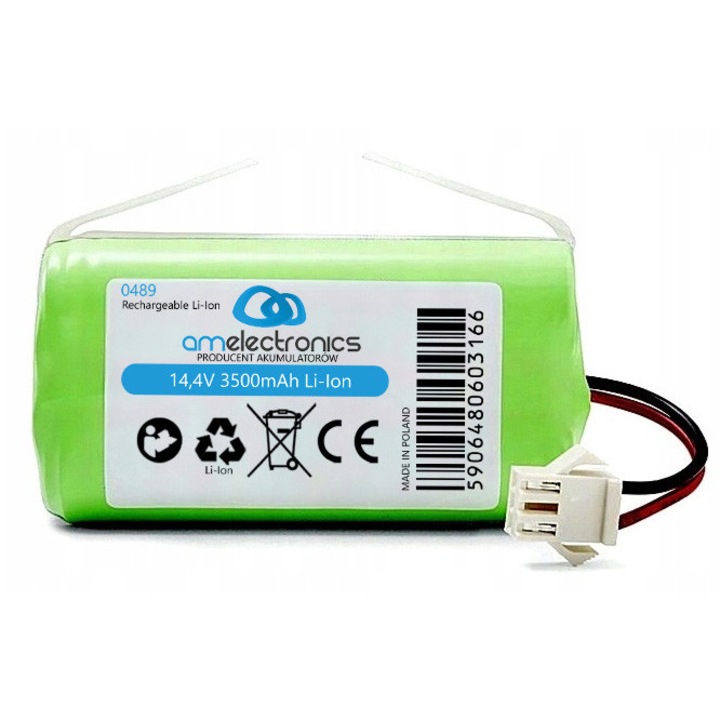 Acumulator AM Electronics 14,4V 3500mAh pentru aspiratoare Concept VR3000/VR3110/VR3100/VR3115, 6,9x3,7x3,7cm
