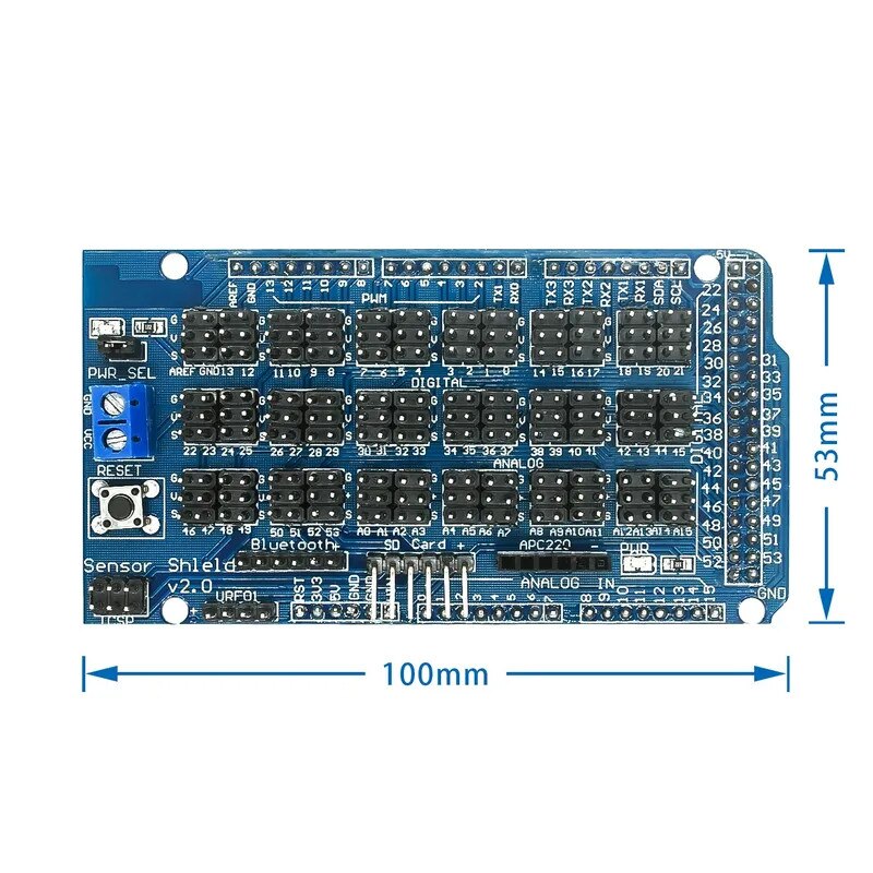 Placa dezvoltare Mega Sensor Shield V1.0 V2.0 pentru Arduino Mega 2560 ...