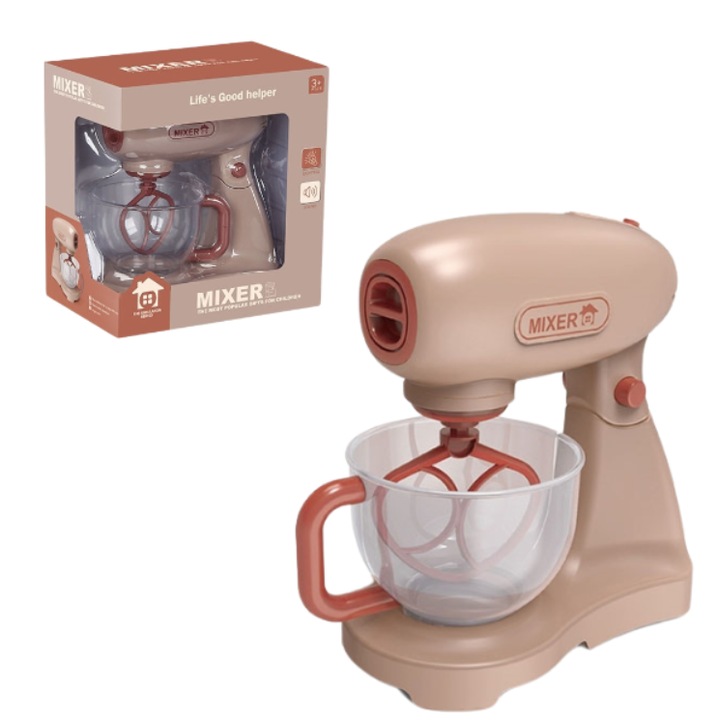 Mixer Jucărie Realist pentru Copii, IQ Toys, Joc de Rol Bucătărie, 17x15.5x9 cm, Plastic