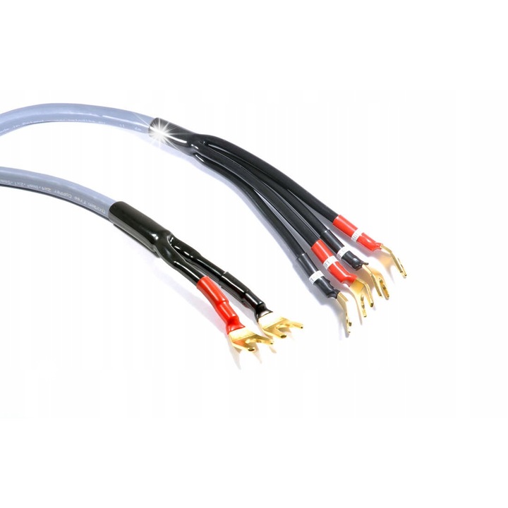 Cabluri audio Melodika MDBW41525G set 2 buc, bi-wiring, 2.5m, 2x4mm2 si 2x1.5mm2, PVC rezistent