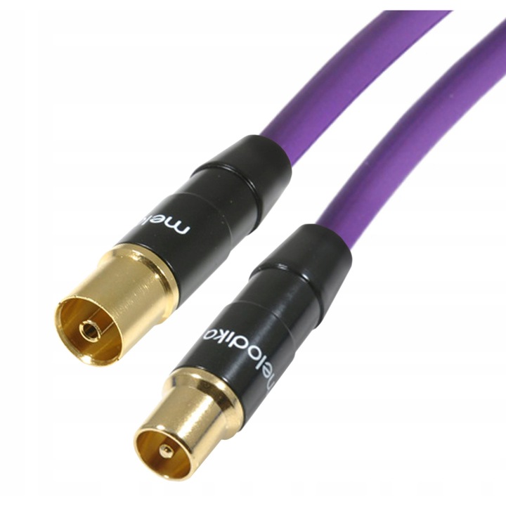Кабел за антена Melodika MDANTGW200, 20 м, коаксиален, UV устойчив, лилав