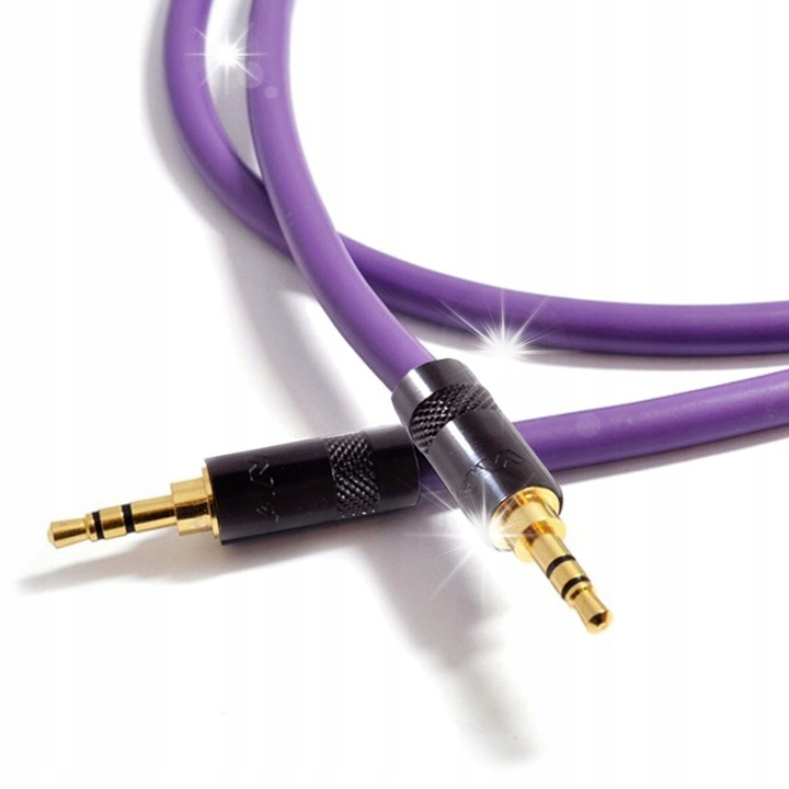 Аудио кабел Melodika Purple Rain MDMJ60 mini Jack 3,5mm стерео, 6м, виолетов