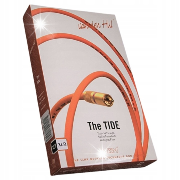 Аудио кабели Van Den Hul Tide Hybrid, комплект 2x XLR, 1м, оранжево-жълт, висока гъвкавост