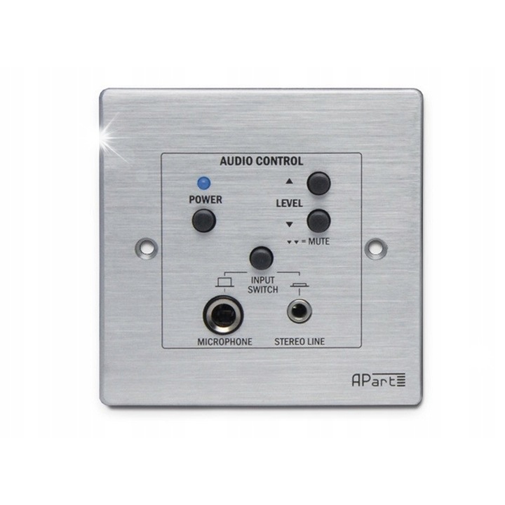 Panel de control ACPL Apart pentru sistem audio SDQ5Pir, intrare locala, aluminiu, cablu CAT5