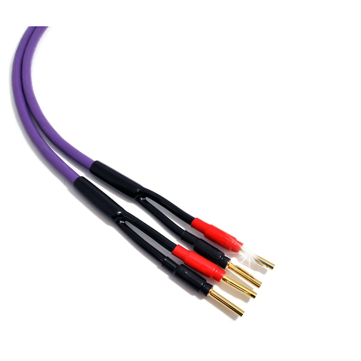 Melodika MDSC2525 Purple Rain audio kábelek, 2.5m, banán csatlakozóval, OFC 99.99% réz
