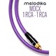 Melodika koaxiális audiokábel, lila, 1 RCA - 1 RCA, 15m, 99,99% OFC réz, 7,5mm