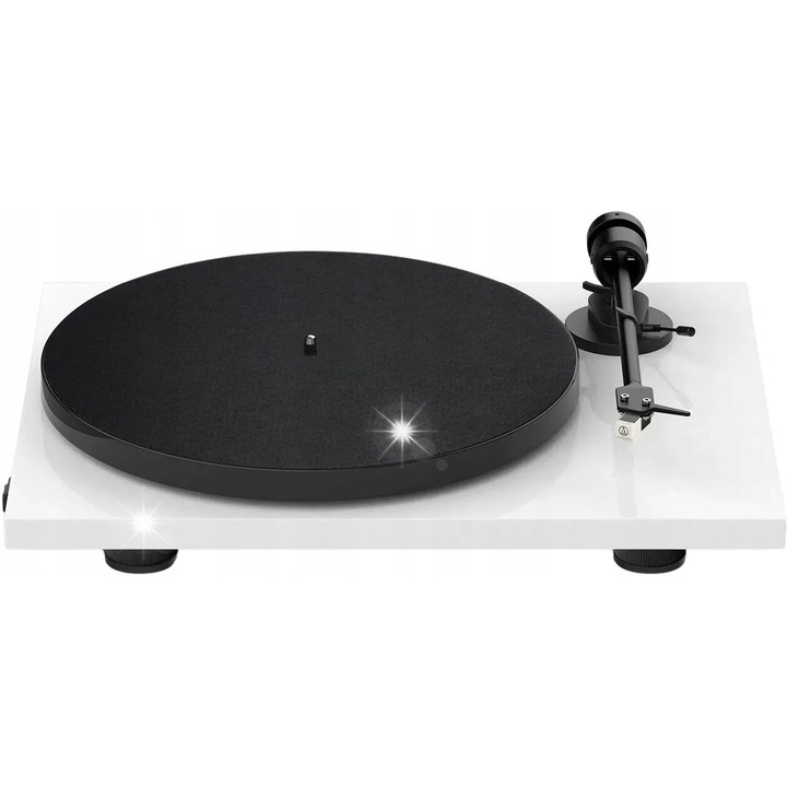 Грамофон Pro-Ject E1 Plug & Play с доза Audio-Technica AT3600L, бял, 420x112x330мм