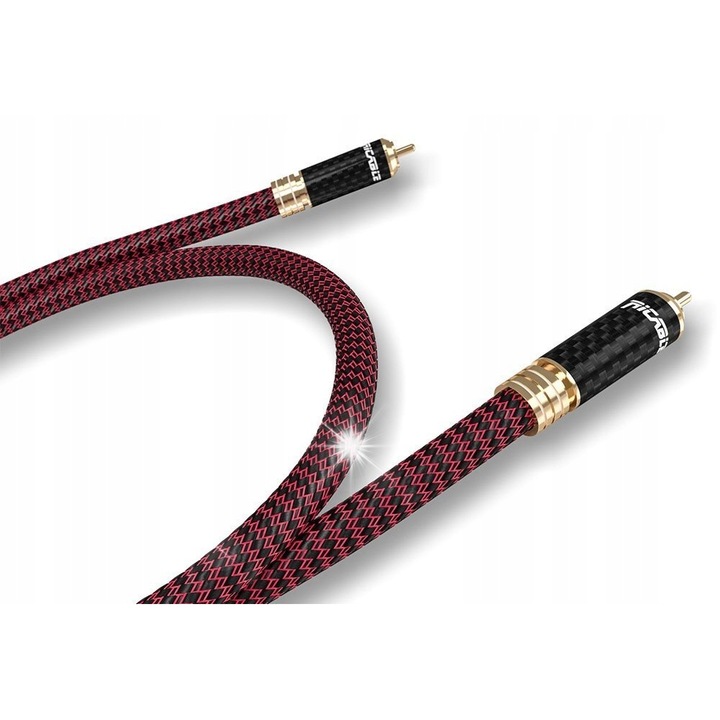 Cablu coaxial digital audio Ricable Invictus 1RCA-1RCA 0.5m, 75 Ohm, cu tehnologie RNR