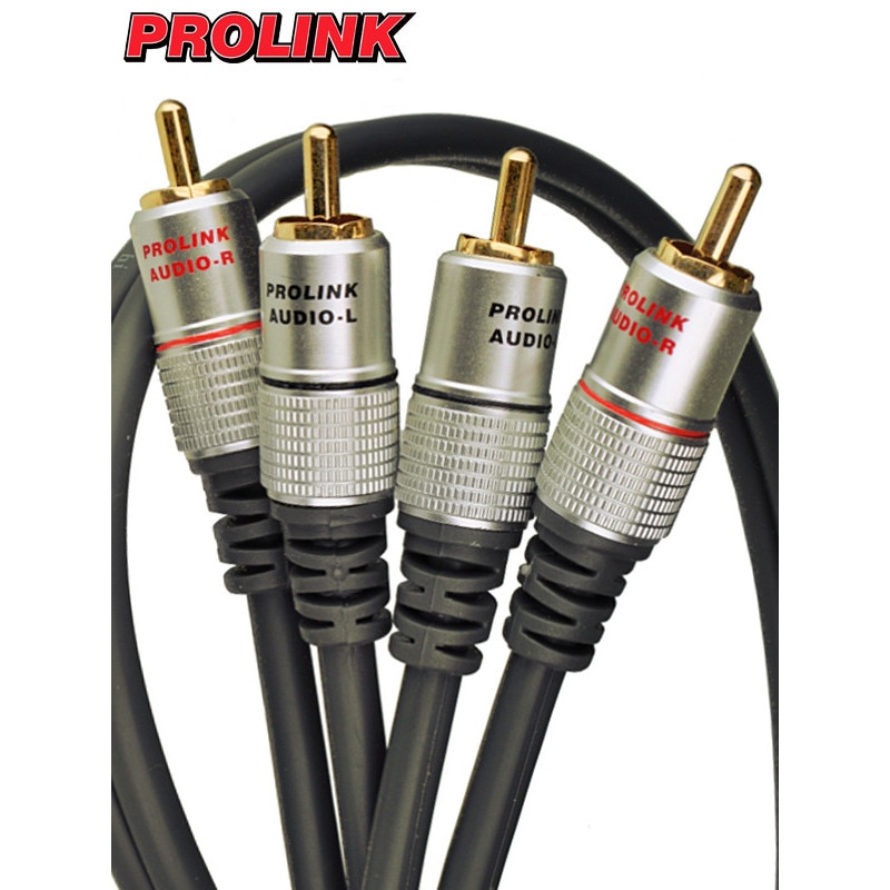 24l ★ay The Best Tie-up Collection Suara Cablu audio Prolink Exclusive 2 RCA - 2 RCA, 15m, cu miez din