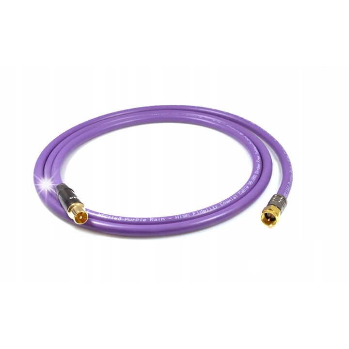 Кабел за антена Melodika MDANTWF40, 4м, коаксиален, устойчив на UV, виолетов