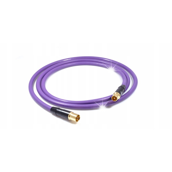 Антенен кабел Melodika, MDANTGW150, 15м, коаксиален, UV защита, виолетов