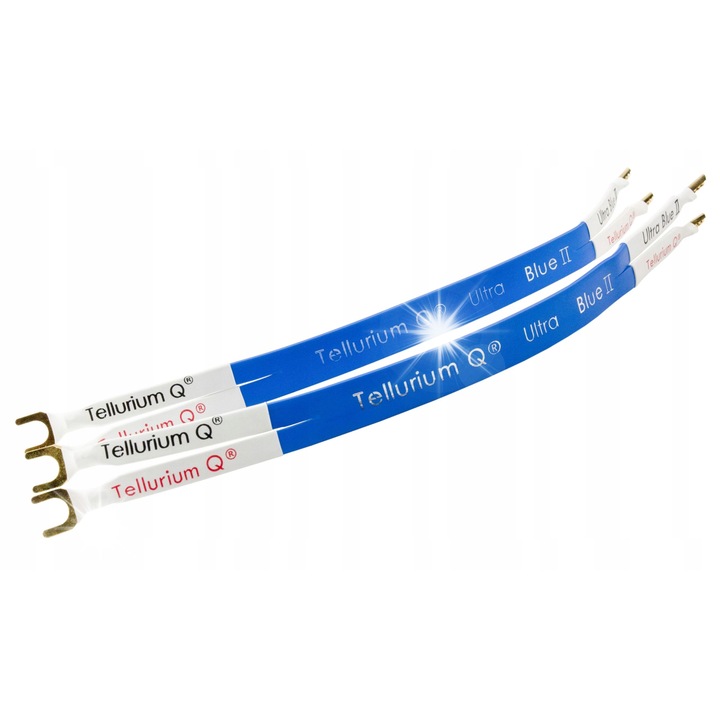 Zworki bi-wire pentru coloane, Tellurium Q Ultra Blue II, 0.3m, 2 bucati, albastru