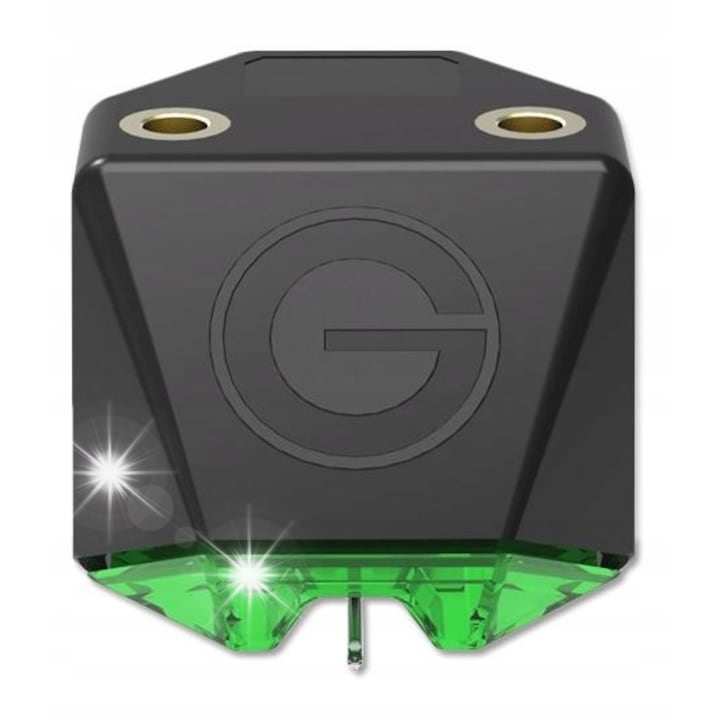 Фонографска доза тип MM Goldring E2, алуминий, технология Magnetix Duplex, зелен