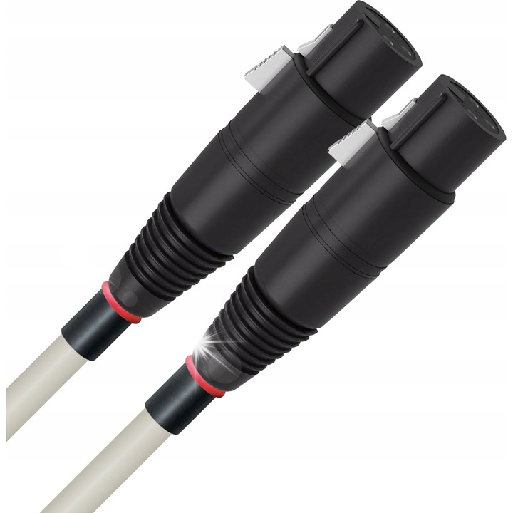 Cabluri audio XLR Wireworld Solstice 10, 0,5m, 3 conductori, argintat, COMPOSILEX 5