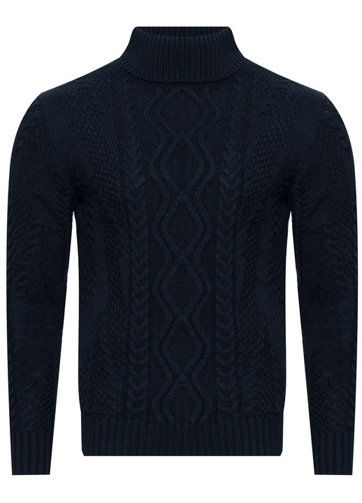 Pulover FUTRIOM, 3157, lana, Bleumarin