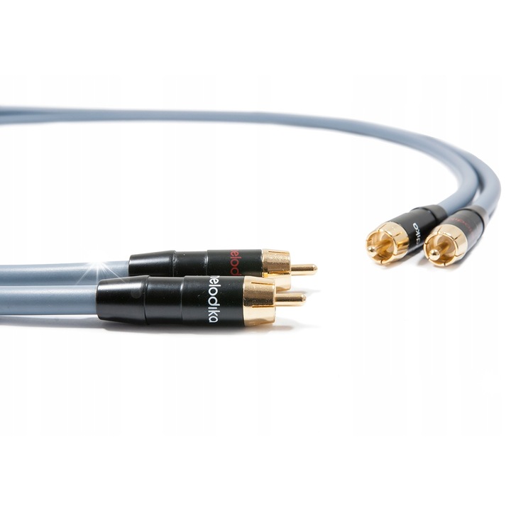 Аудио междусистемни кабели 2xRCA Melodika MD2R 0,5m, ниско съпротивление, UV защита