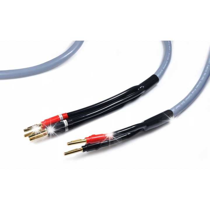 Cabluri bi-wiring Melodika MDBW41540G, 4m, 2x4mm2 si 2x1.5mm2, set 2 bucati, culoare gunmetal