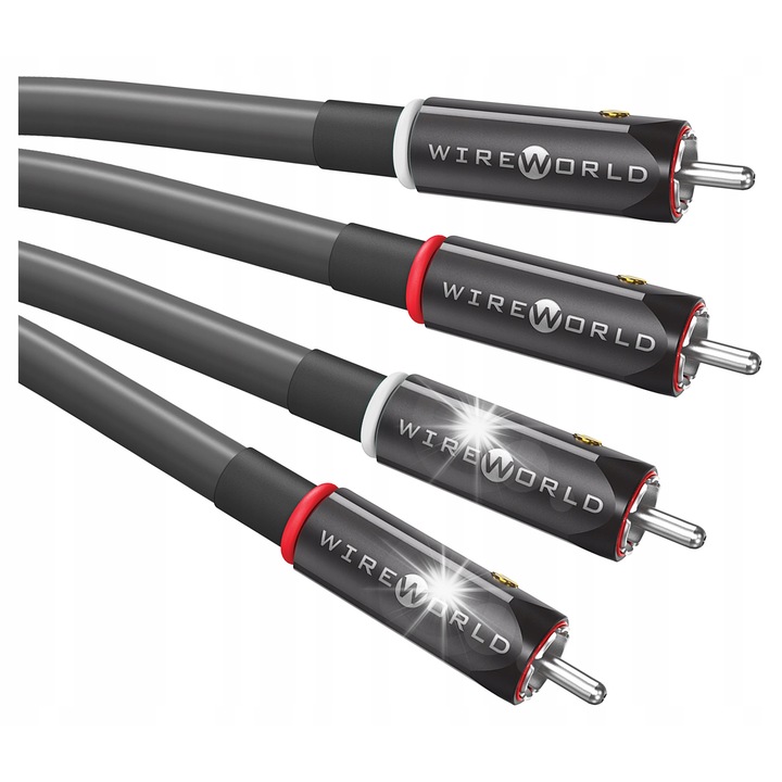 Cabluri interconectare audio 2x RCA - 2x RCA WireWorld Equinox 10, 0,5m, gri