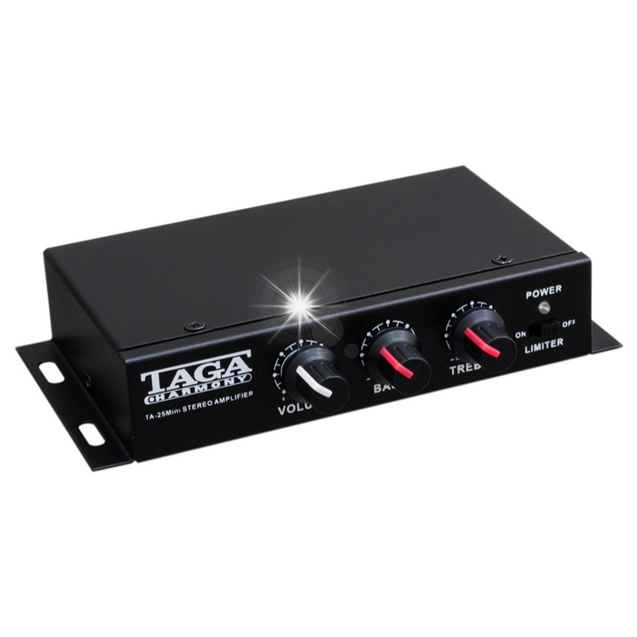 Taga Harmony TA-25MINI sztereó erősítő, 2x25W, 30-18000Hz, 3.2x15.8x11cm