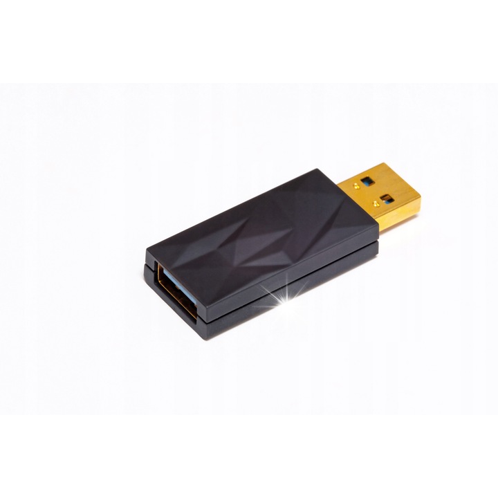 ISilencer+ zajcsökkentő, USB 3.0 A-A, zajcsökkentés aktiválása, méretek: 50x20x9mm