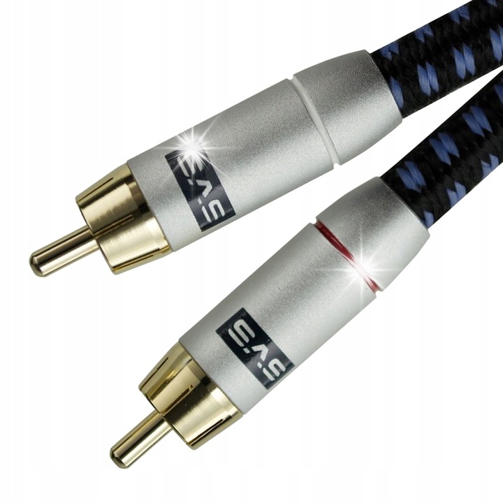 SVS SoundPath RCA - RCA mélynyomó összekötő kábel, 2 méter, 99.99% OFC rézmag, 24k aranyozott csatlakozók