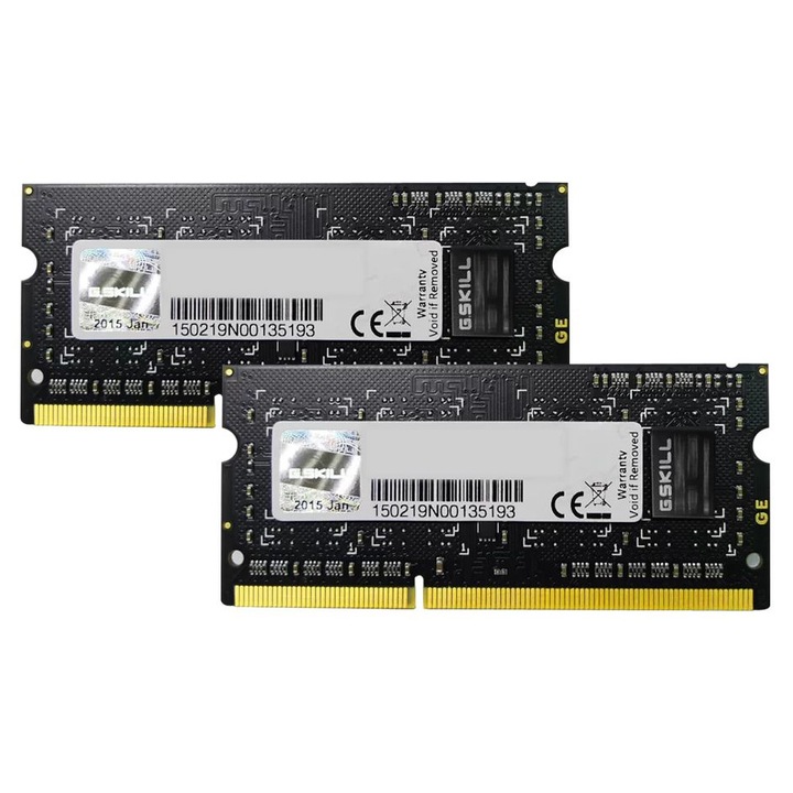 G.SKILL 16GB DDR3 1600MHz Kit(2x8GB) SODIMM Black, 282569, Memória (notebook)