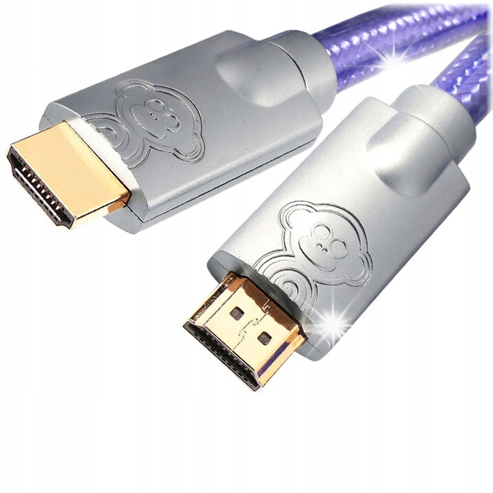 Cablu HDMI MonkeyCable 3m, 18 Gbit/s, 4K, 3D, pliat