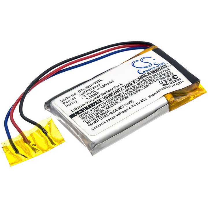 Baterie Li-Polymer Cameron Sino 420mAh, negru, 38.70x22.60x6.80mm