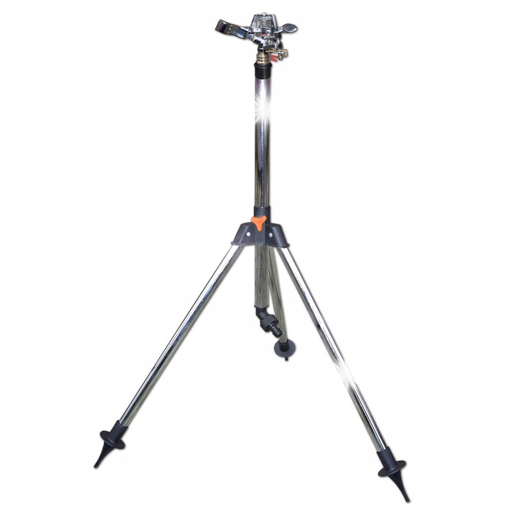 Bradas impulzus szórófej állványon, 90cm, 24m szórási sugár, krómozott