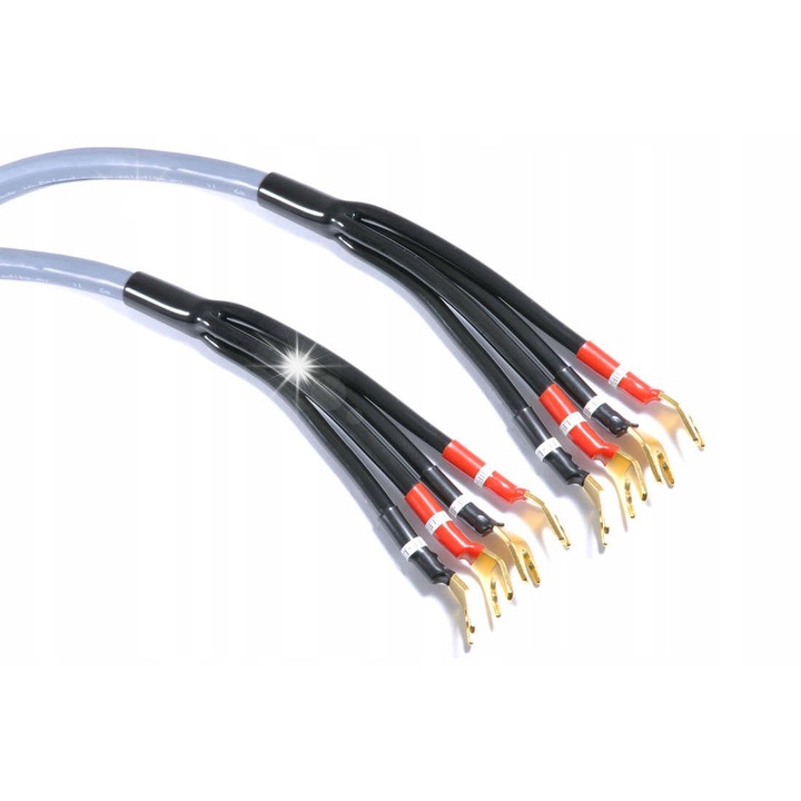 Cabluri audio Melodika MDBA41535Gs, bi-wiring, 3.5m, 2x4mm2 si 2x1.5mm2, pentru instalare sub tencuiala