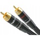 Cabluri 2xRCA - 2x RCA Melodika MD2RD15 Black Edition, 1,5m, irányított, elektromágneses védelem