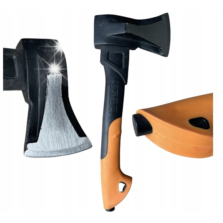 Topor PRT rönkhasításhoz ékkel, 1 kg, ergonómikus nyél, edzett acél