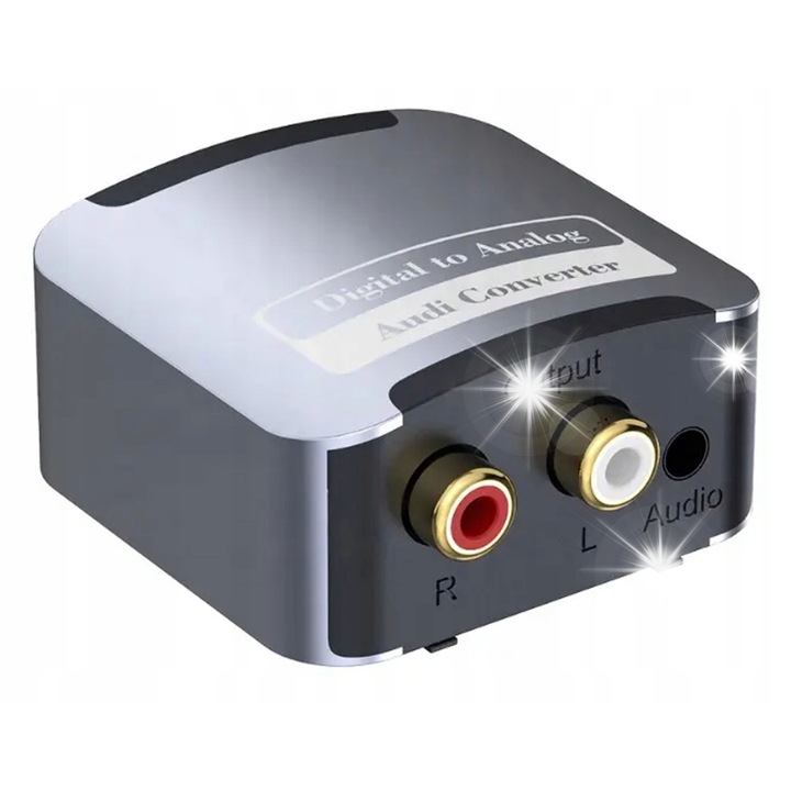 Convertoar audio WireWay WW420204, 192KHz, RCA, 3.5mm