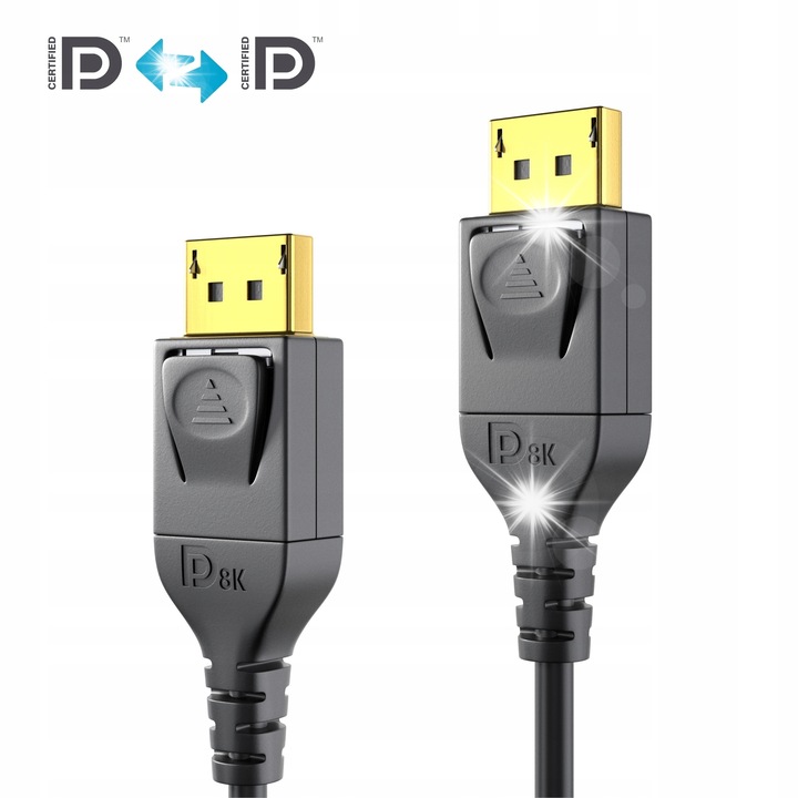 Cablul DisplayPort PureLink PI5010, 7,5m, 8K@60Hz, 25,92 Gb/s, negru