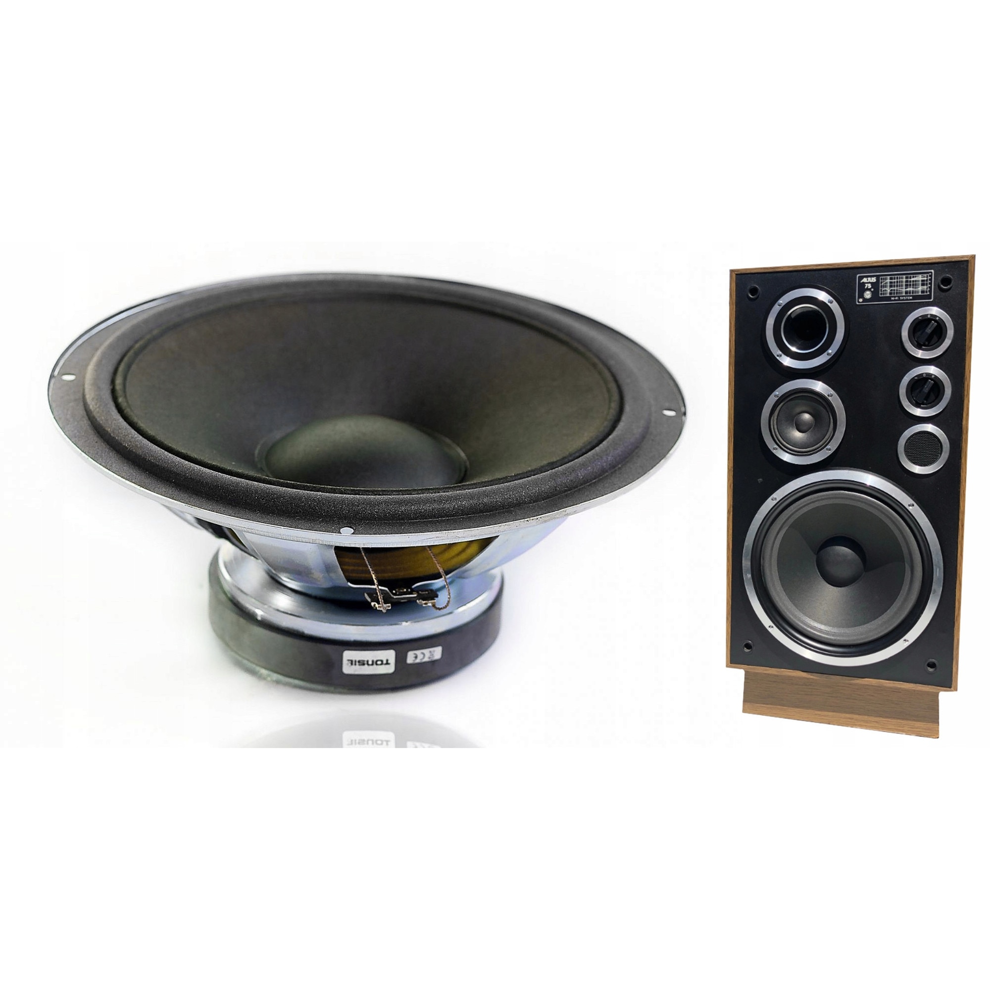 Subwoofer Tonsil GDN 25/40/3 8 Ohm, 40W, 60Hz-5000Hz, negru, 2.6kg