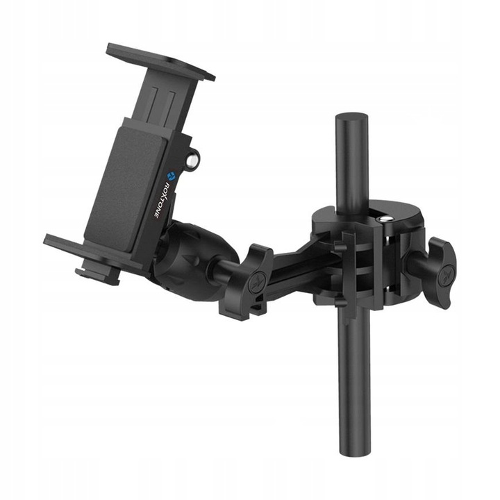 Стойка за смартфон Roxtone PA115, черна, за статив, пластмасов материал, съвместима с повечето смартфони