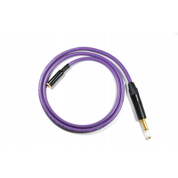 Аудио удължител Melodika 3.5 мм към 6.3 мм, 7 м, качествен кабел, устойчив на износване