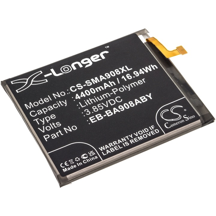 Cameron Sino Li-Polymer mobil akkumulátor 4400mAh, Fekete, 78.40x64.65x4.66mm