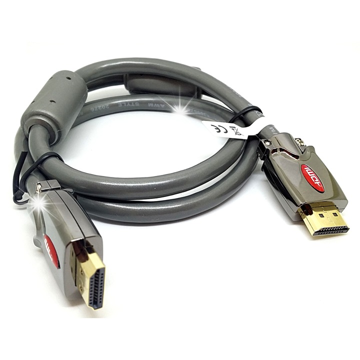 Кабел HDMI 1.4 High Speed Vitalco 7,5м, резолюция 4K, аудио 8 канала