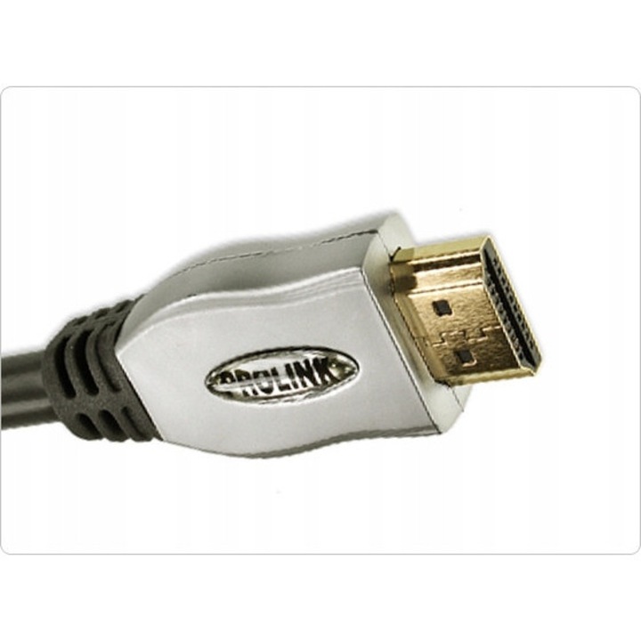 Cablu HDMI Prolink EXCLUSIVE 3m, 24k aur, suport 4K, 3D