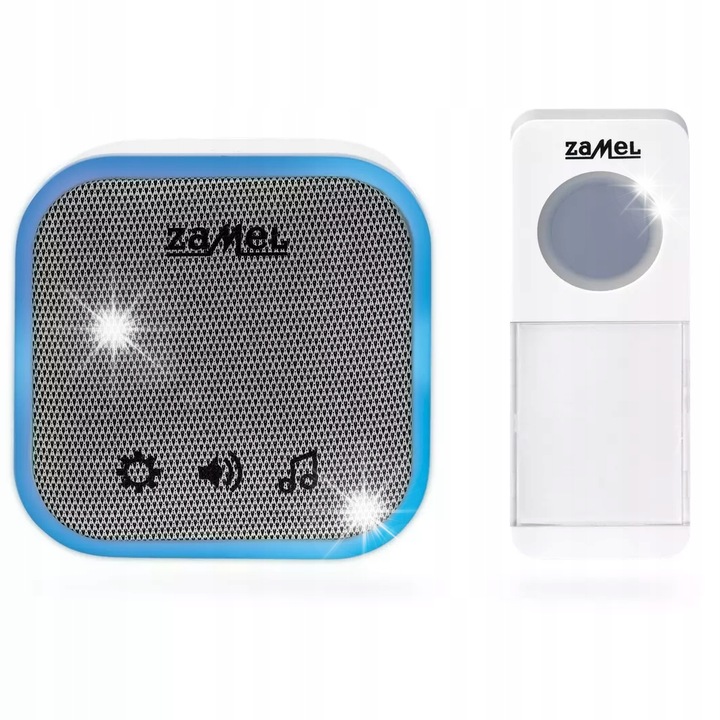 Sonerie electrica Zamel FOXTROT II ST-935, wireless, alb, 150m, 36 melodii