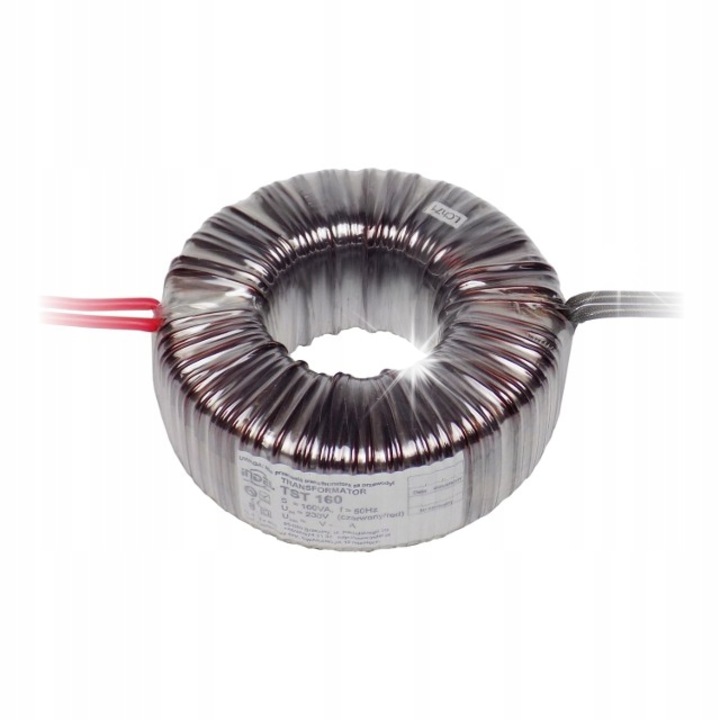 Transformator toroidal TST 160/001, 12V, 13,3A, 160W, 117x45x117mm, 1.8kg