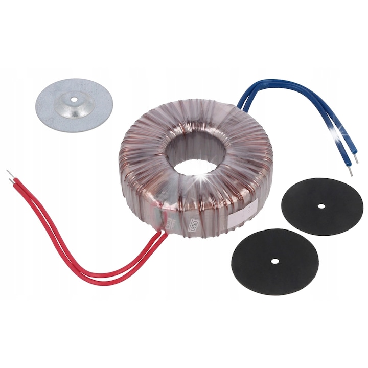 Transformator toroidal, Indel, 100VA, 12V, 8,33A, 97x40mm