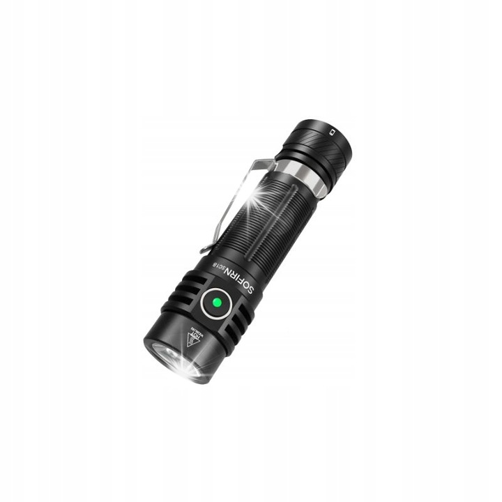 Фенер Sofirn SC18, 1800lm, черен, комплект с батерия 18650 3000mAh, USB-C кабел, аксесоари