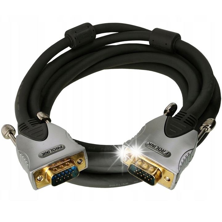 SVGA кабел D-SUB 15 PIN Prolink TCV 8970, 7,5 м, тройно екраниране, 3200x2400px