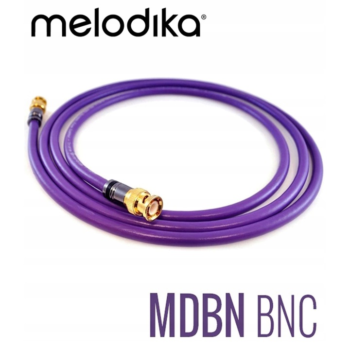 BNC кабел Melodika MDBN500, 50м, коаксиален, виолетов, 7.5мм