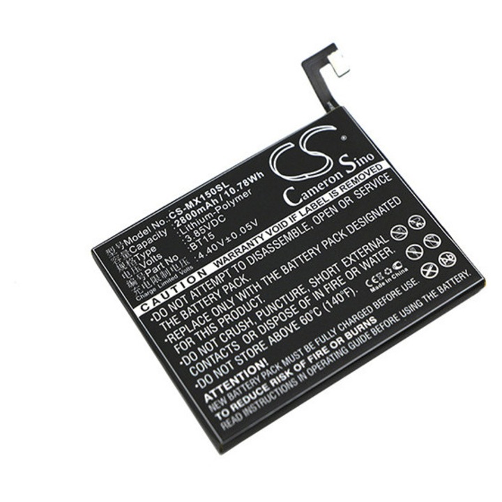 Cameron Sino CS-MX150SL Li-Polymer 2800mAh mobil akkumulátor, fekete, 70.92x59.60x3.58mm