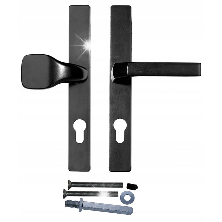 Maner poarta Steelfence, 90mm, negru, 239x31mm